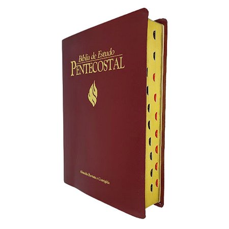Bíblia de Estudo Pentecostal Grande Vinho Com Índice - Cpad