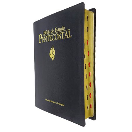 Bíblia de Estudo Pentecostal Grande Preta Com Índice - Cpad