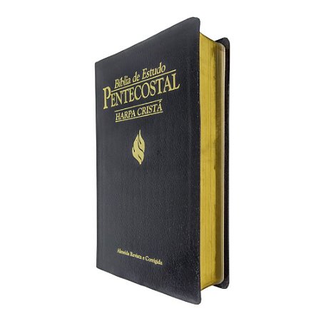 Bíblia de Estudo Pentecostal Média Harpa Cristã Preta - Cpad