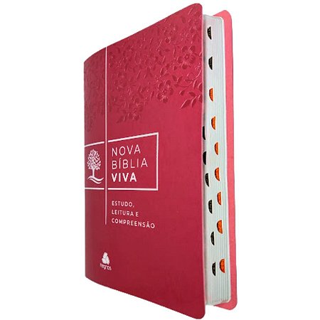 Nova Bíblia Viva com Estudo Índice Lateral - Feminina Hagnos