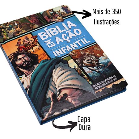 Bíblia em Ação Infantil - Em Quadrinhos 16x23 - Capa Dura