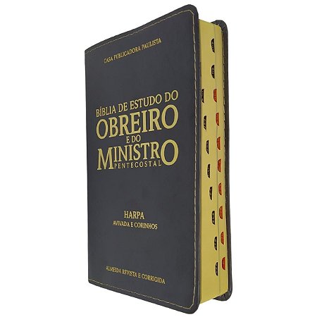 Bíblia de Estudo do Obreiro e do Ministro Pentecostal Luxo Preta