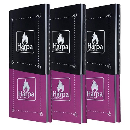 Kit com 5 Harpas Com Corinhos 640 Hinos 10x15 Cristã