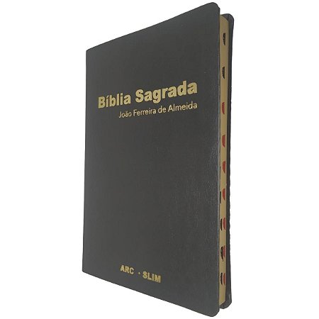 Bíblia Sagrada Slim João Fereira de Almeida RC Capa Luxo Especial Preta