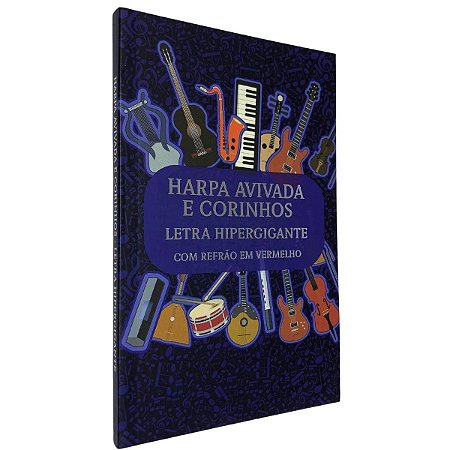 Harpa Evangélica Letra Gigante Avivada Corinhos Capa Notas Musicais