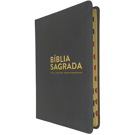 Bíblia Sagrada NVT Evangélica Índice  Capa Luxo Preta - Mundo Cristão
