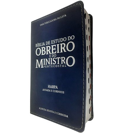 Bíblia de Estudo do Obreiro e do Ministro Pentecostal Azul
