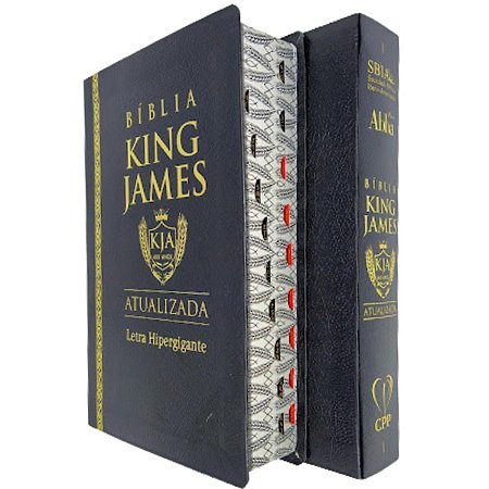 Bíblia King James Atualizada Letra Hipergigante Média Preta