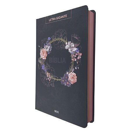 Bíblia Sagrada Letra Grande Capa Dura Arco de Rosas - Pão Diário