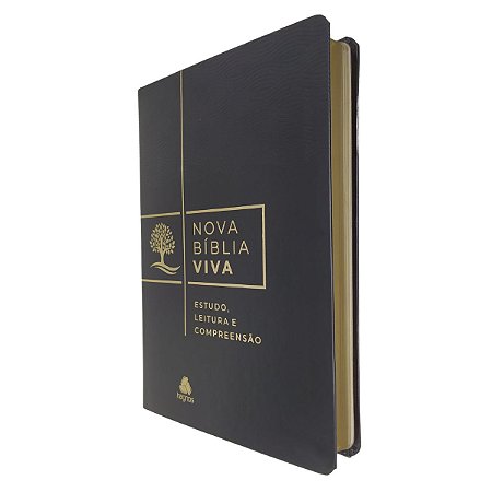 Nova Bíblia Viva de Estudo Capa Luxo Preta - Hagnos