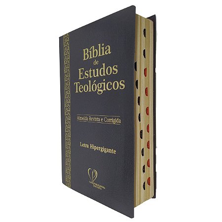 Bíblia Estudos Teológicos ARC Letra Hipergigante Índice Preta