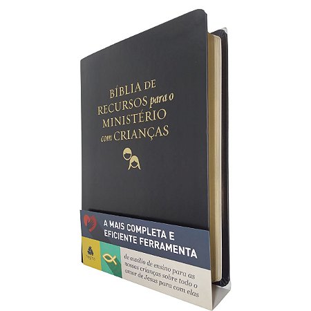 Bíblia Recursos Para o Ministério Com Crianças Preta Hagnos