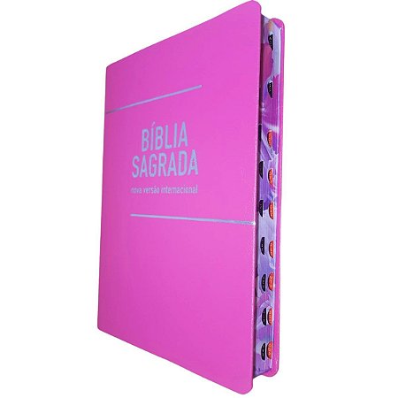 Bíblia Sagrada Nvi Feminina Letra Gigante Rosa Grande Índice