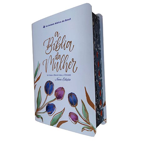 A Bíblia Da Mulher Média Índice Capa Luxo Branca - SBB
