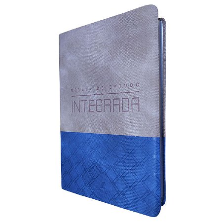 Bíblia De Estudo Integrada Luxo Azul e Grafite - Thomas Nelson
