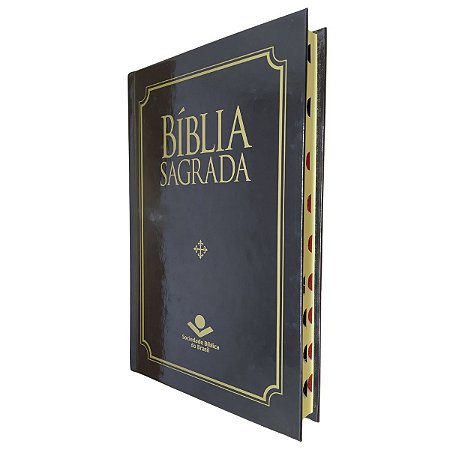 Bíblia Sagrada Missionária ARC Capa Dura Preta Índice - SBB