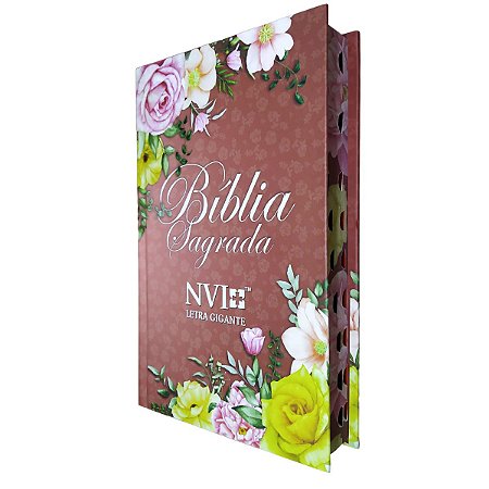 Bíblia NVI Letra Grande Capa Dura Primavera Índice Lateral