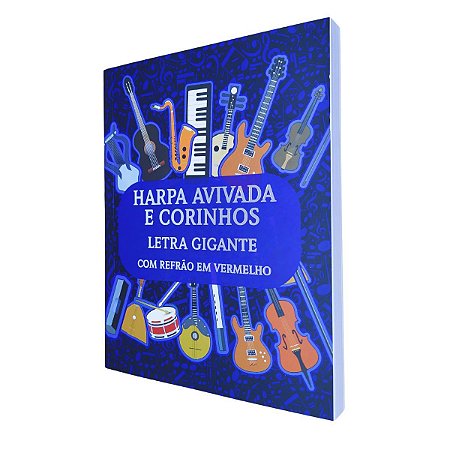 Harpa Avivada E Corinhos Refrão Em Vermelho Notas Musicais