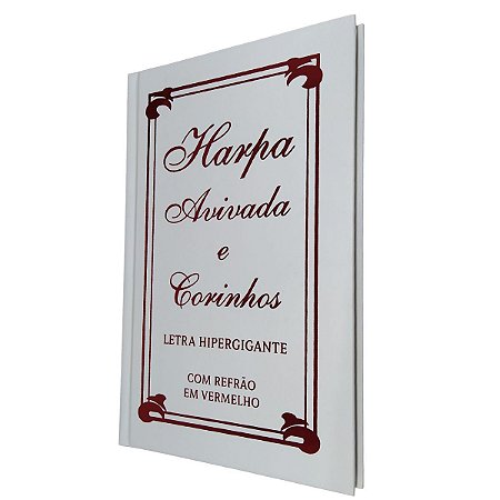 Harpa Avivada Letra Hipergigante Capa Dura Tradicional Branca