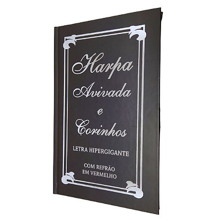 Harpa Avivada Letra Hipergigante Capa Dura Tradicional Preta