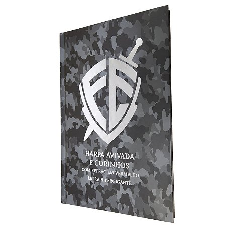 Harpa Avivada Letra Hipergigante Capa Dura Escudo Camuflada