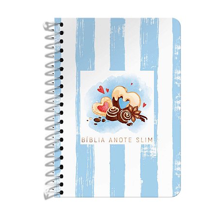 Bíblia Anote Espiral NVT Slim Capa Dura Chocolate