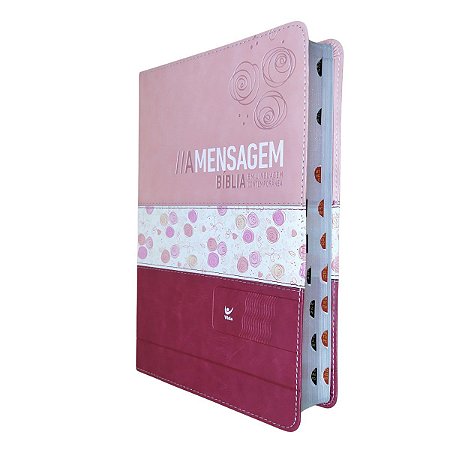 Bíblia de Estudo | A Mensagem Luxo Rosa | Com Índice | Vida