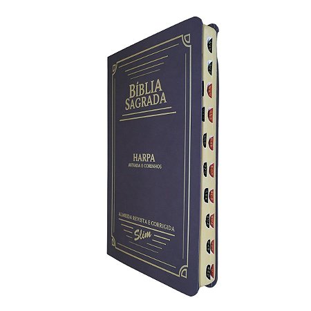 Bíblia Slim ARC Capa PU Índice | Semiflexível | Marrom | CPP