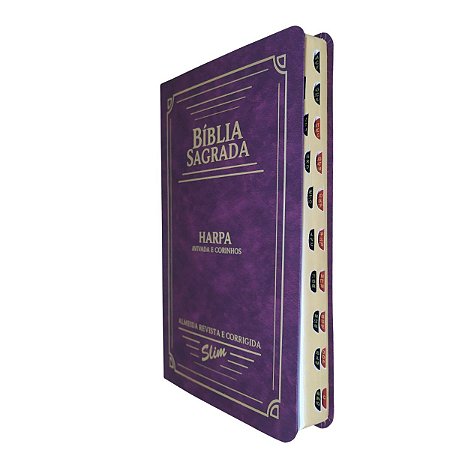Bíblia Slim ARC Capa PU Índice | Semiflexível | Vinho | CPP