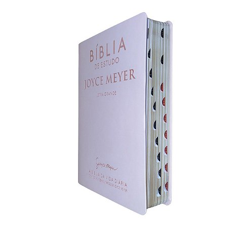 Bíblia de Estudo Joyce Meyer | Salmão | Letra Grande | Bello