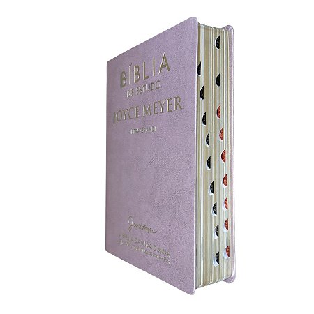 Bíblia de Estudo Joyce Meyer | Rosa | Letra Grande | Índice
