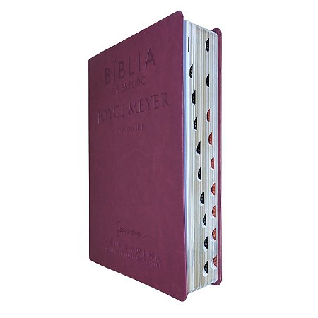 Bíblia de Estudo Joyce Meyer | Bordo | Letra Grande | Bello