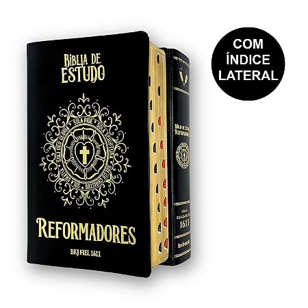 Bíblia De Estudo Reformadores Preta | BKJ Fiel 1611 | Bvbooks
