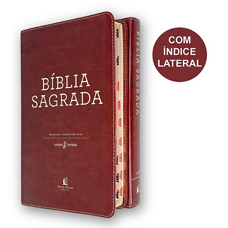Bíblia Sagrada ACF | Índice Couro Soft Marrom Thomas Nelson