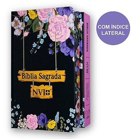 Bíblia Slim NVI | Índice | Capa Dura | Jardim Preta | CPP