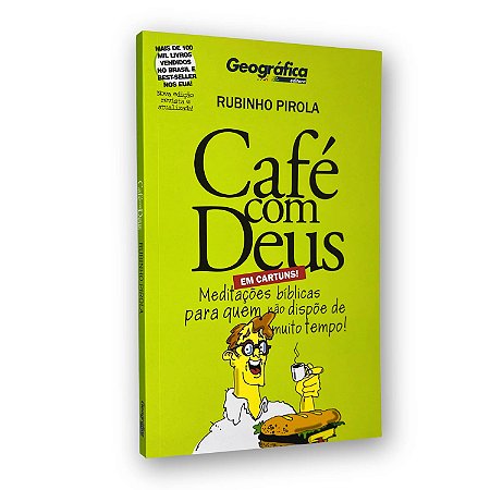 Livro Café Com Deus Em Cartuns | Rubinho Pirola | Geográfica