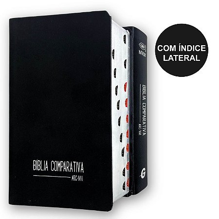 Bíblia Sagrada Comparativa Arc Nvi Índice Preta Geográfica