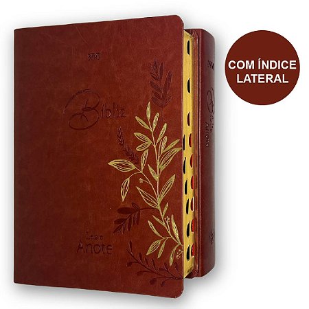 Bíblia Leia  Anote Com Índice | NVI | Letra Normal | Marrom