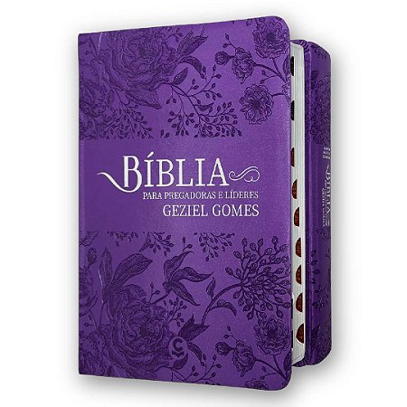 Bíblia Para Pregadoras e Líderes Lilás ARC Geziel Gomes