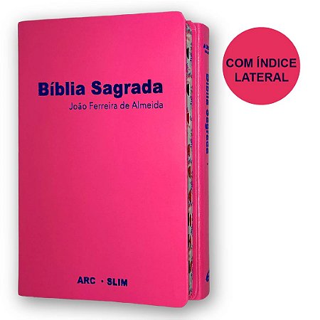 Bíblia Sagrada ARC Slim Rosa Geográfica