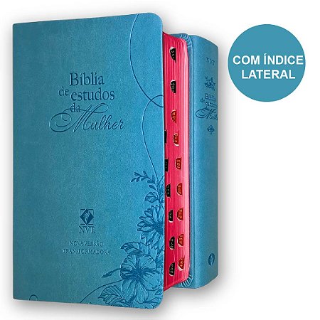 Bíblia De Estudos Da Mulher | Índice Azul NVT Letra Grande