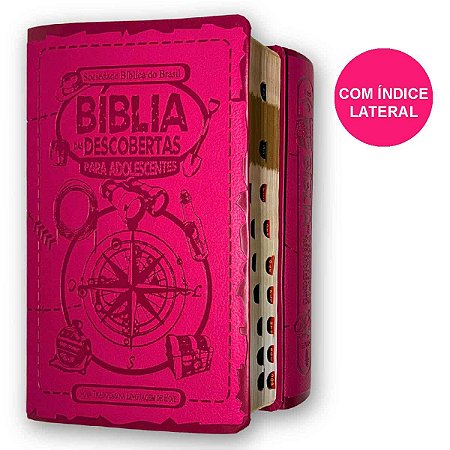 A Bíblia Das Descobertas Para Adolescentes  Rosa- Sbb