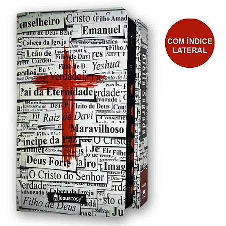 Bíblia Sagrada Jesuscopy Com Índice Cruz NVI Capa Dura
