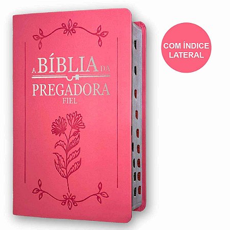 Bíblia Sagrada da Pregadora Fiel Feminina Índice ARC Rosa