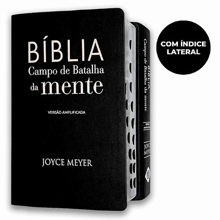 Bíblia Campo De Batalha Da Mente Com Índice Grande Preta