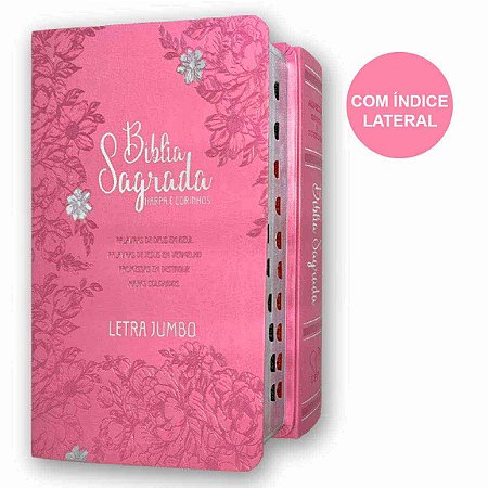 Bíblia Luxo ARC | Índice | Jumbo | Harpa | Jardim Rosa | CPP