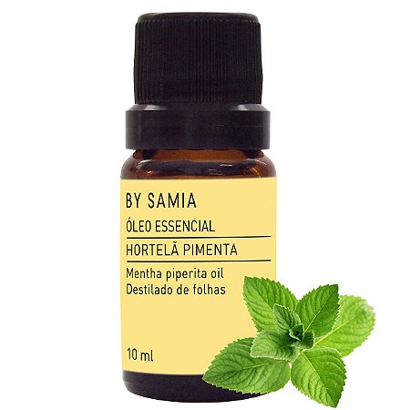 Óleo Essencial Hortelã Pimenta 100% Puro 10ml - By Samia