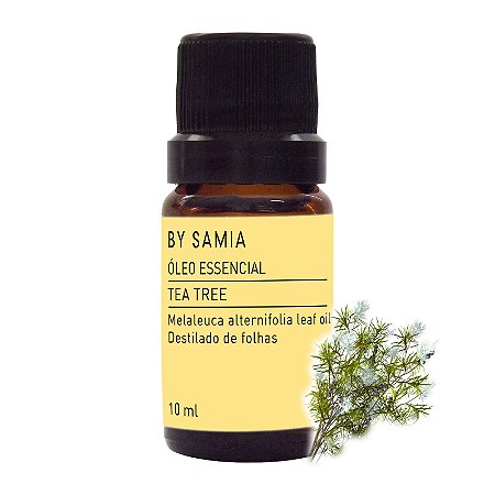 Óleo Essencial Tea Tree  Melaleuca 100% Puro 10ml - By Samia