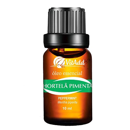 1x Óleo Essencial Hortelã Pimenta 100% Puro 10ml - Vitadd