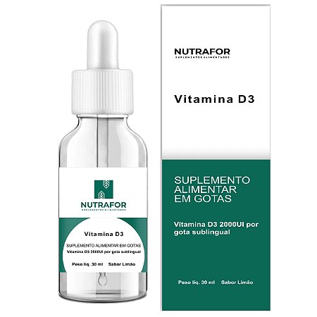Vitamina D3 2000ui Gotas Sublingual 30 ml